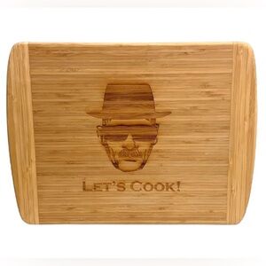 Breaking Bad Let’s Cook Engraved Bamboo Cutting Board Charcuterie Heisenberg